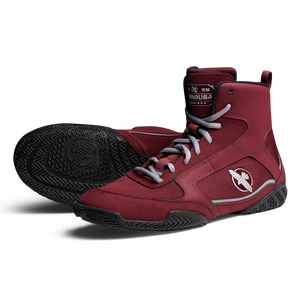 color_Garnet/Grey | Hayabusa Pro White Boxing Shoes